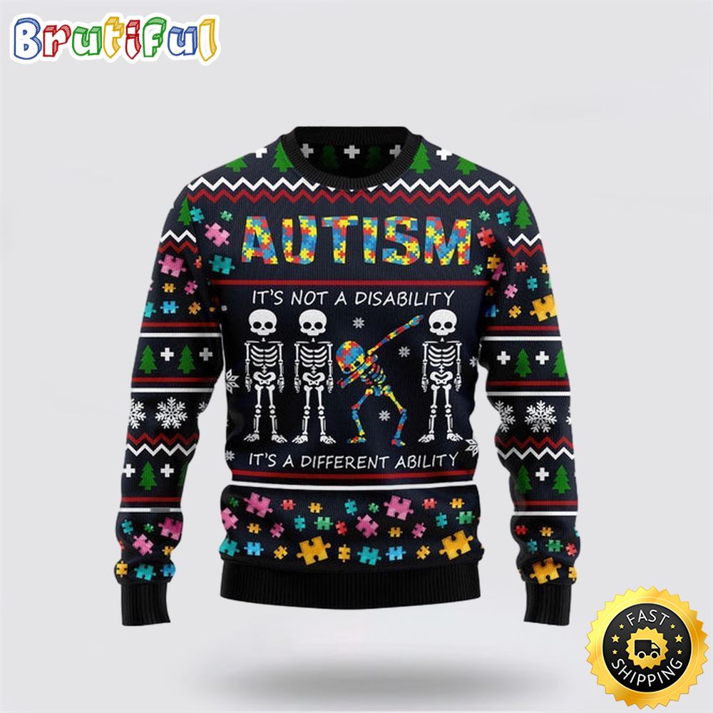 Autism Different Ugly Christmas Sweater Christmas Gift For That Everyone Will Love