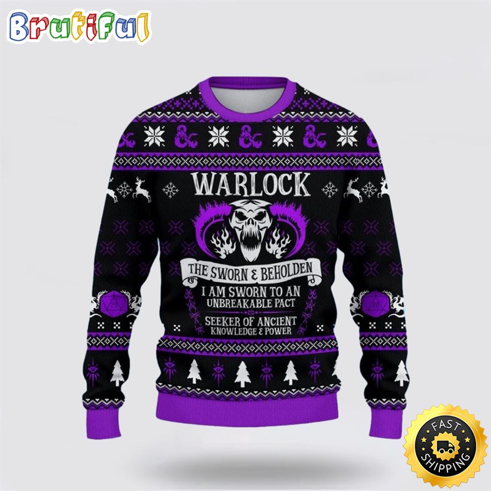 Classes Warlock Ugly Christmas Sweater Christmas Gift For That Everyone Will Love