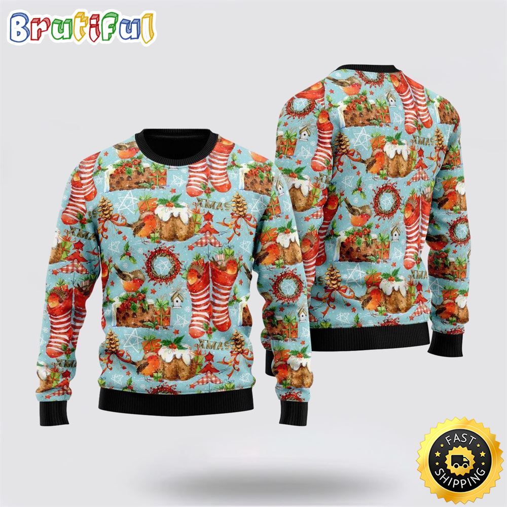Cozy Robin Bird Christmas Ugly Christmas Sweater Christmas Gift For That Everyone Will Love