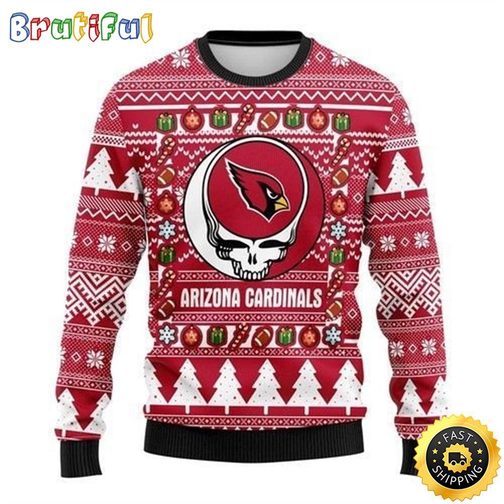 NFL Arizona Cardinals Ugly Christmas Sweater The Intelligence Of The Skull Unisex Sweater
