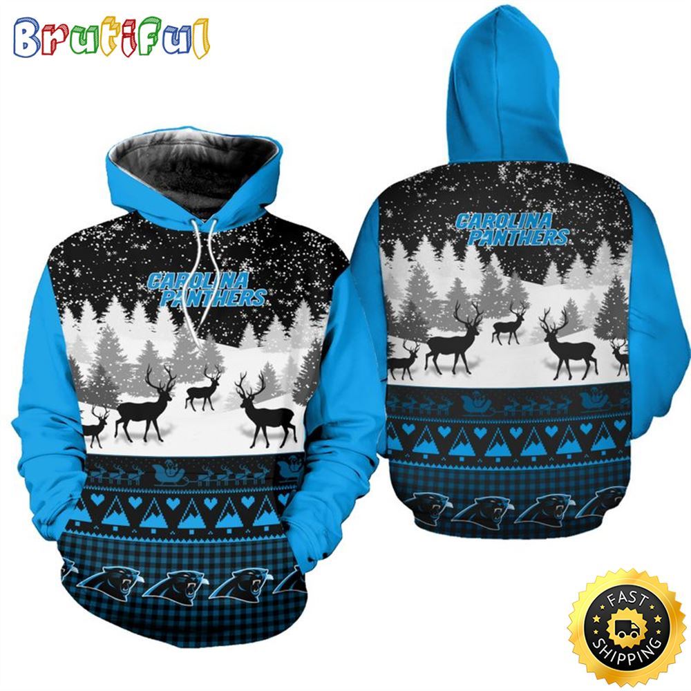 NFL Carolina Panthers Christmas Is Here All Over Print 3D Hoodie Unisex Hoodie