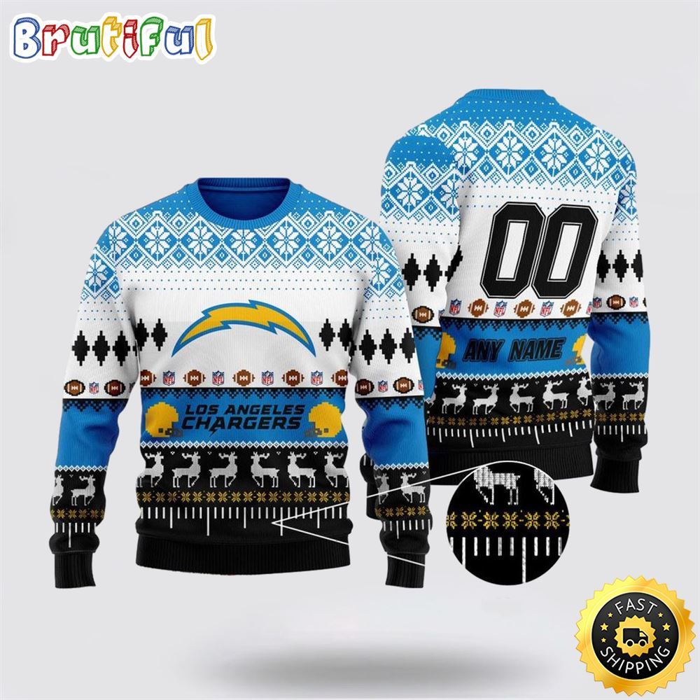 Personalized NFL Los Angeles Rams Playing Field Ugly Christmas Sweater Perfect Gift For Football Fans