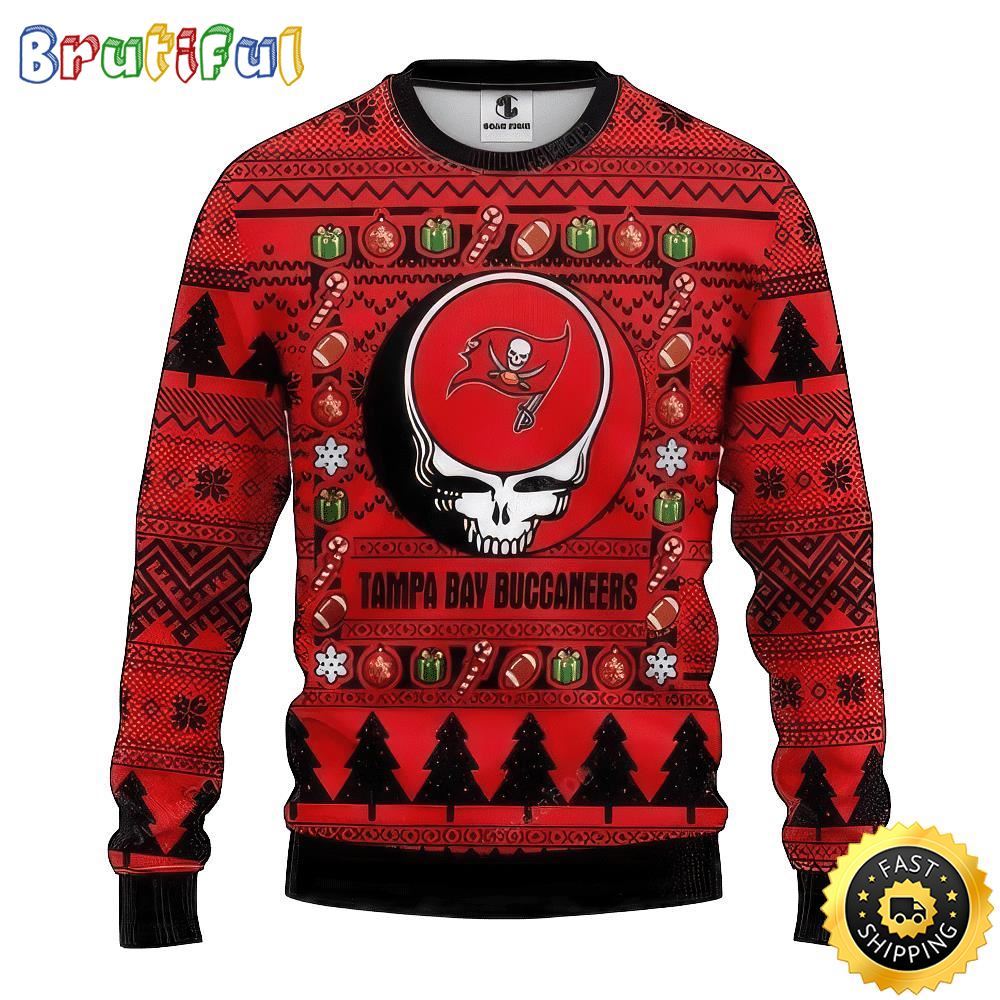 NFL Tampa Bay Buccaneers Ugly Christmas Sweater The Intelligence Of The Skull Unisex Sweater