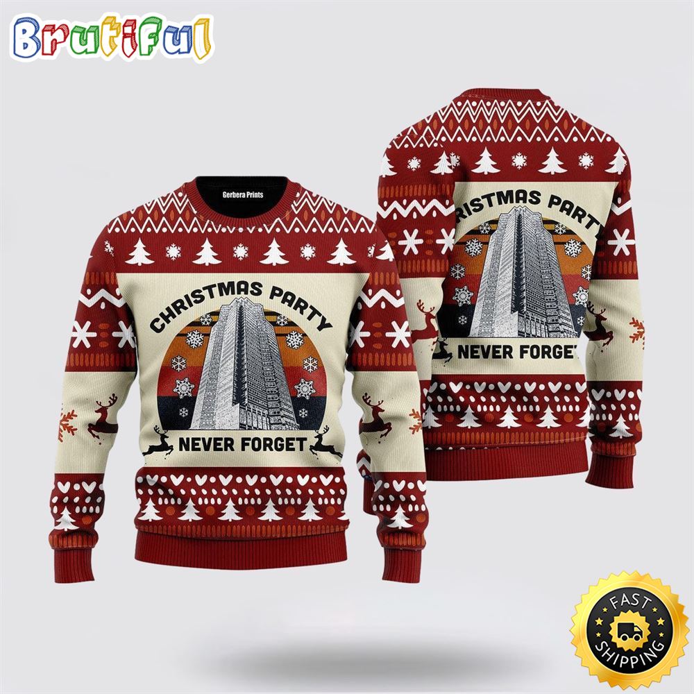Never Forget Nakatomi Plaza Christmas Party 1988 Ugly Christmas Sweater Christmas Gift For That Everyone Will Love