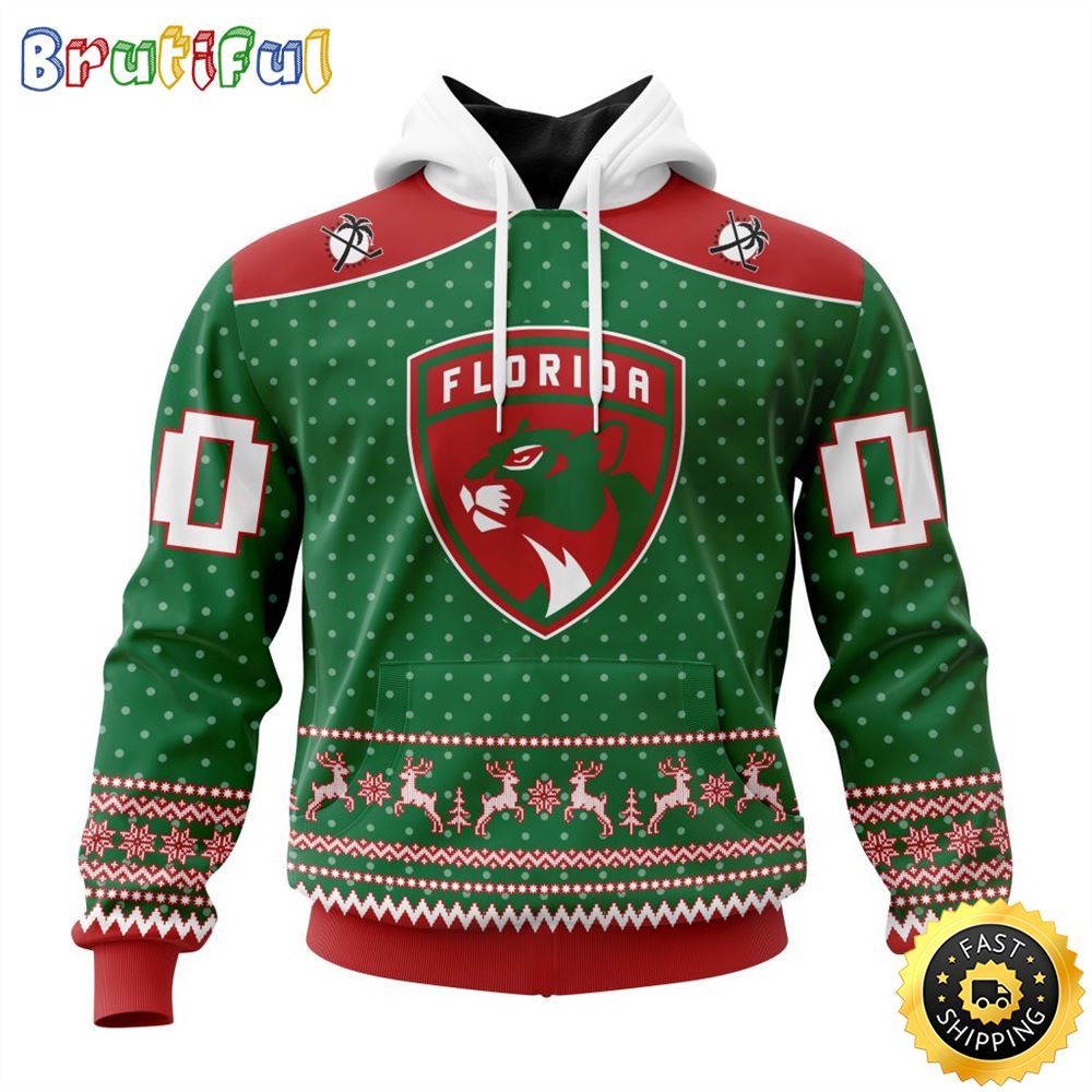 Personalized NHL Florida Panthers Special Ugly Christmas All Over Print 3D Hoodie Unisex Hoodie Tshirt Sweatshirt