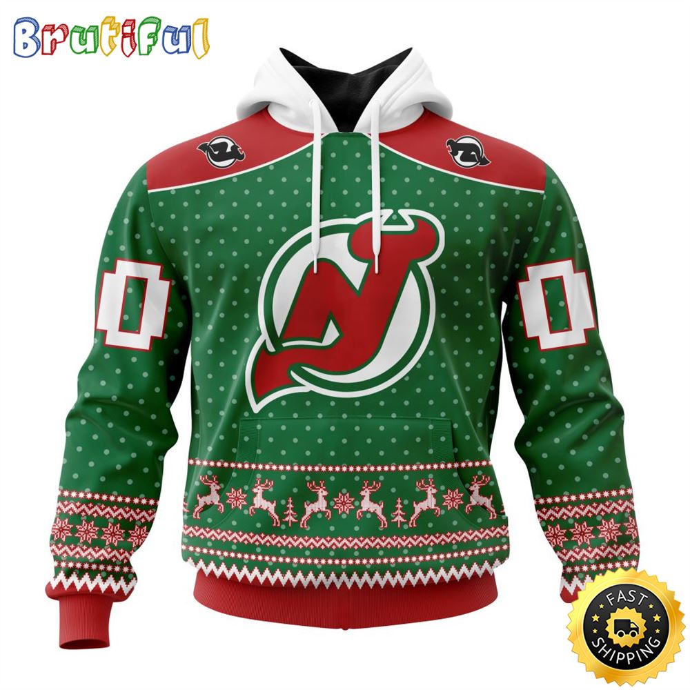 Personalized NHL New Jersey Devils Special Ugly Christmas All Over Print 3D Hoodie Unisex Hoodie Tshirt Sweatshirt