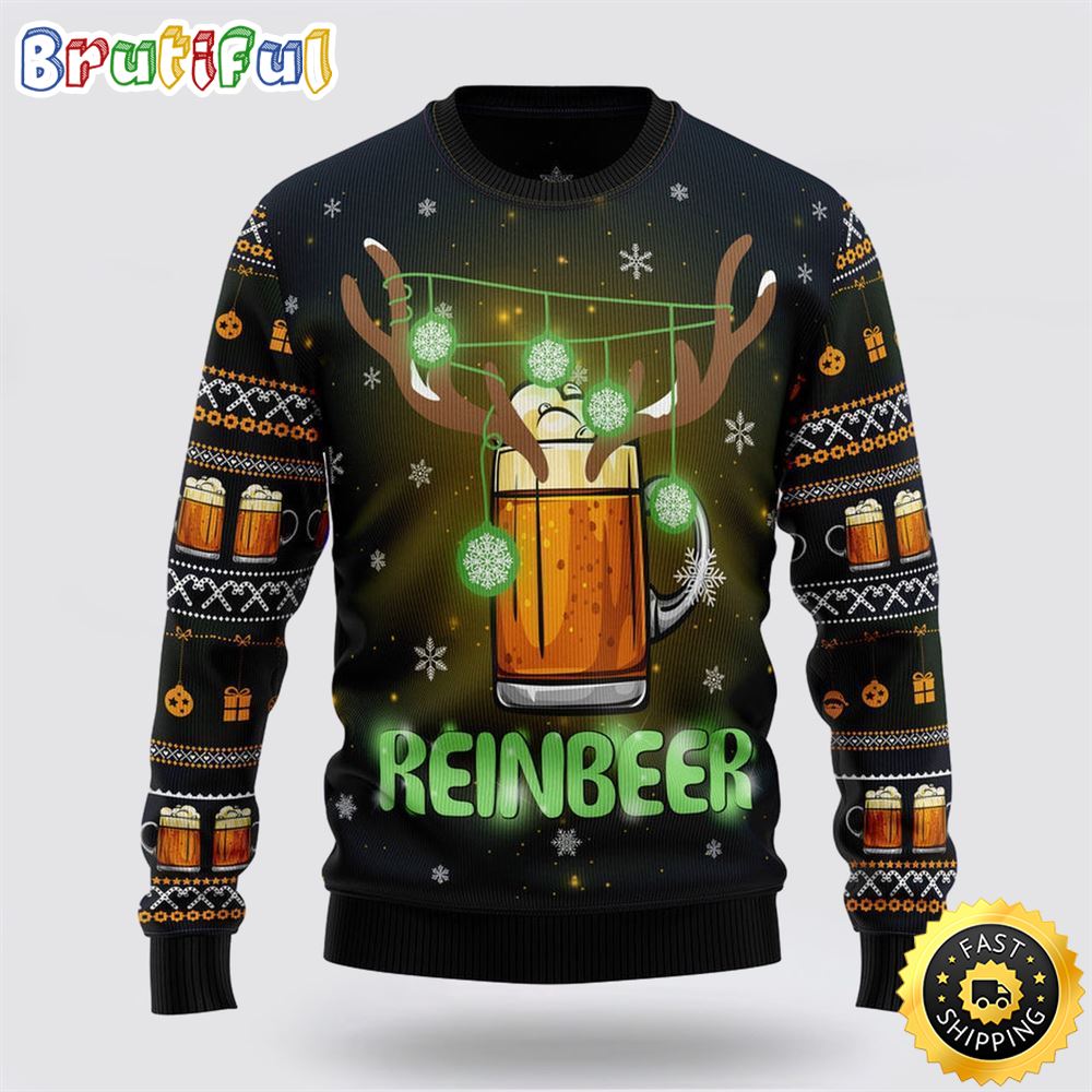 Reinbeer Awesome Ugly Christmas Sweater Christmas Gift For That Everyone Will Love