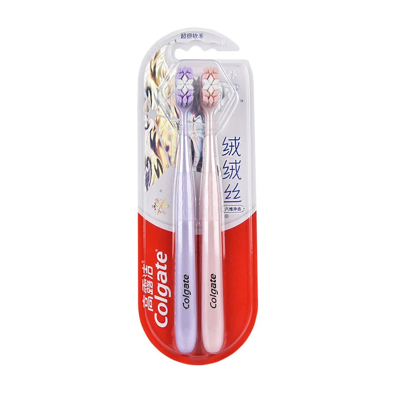 Colgate Soft Bristle Toothbrush Wide Head Ultra Dense Bristles for Gentle Gum Care Uses for Comfortable Daily Brushing Portable
