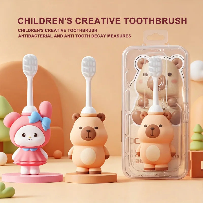 Cute Kids Toothbrush Ultra Soft Bristles Toddler Baby  Cartoon Tooth Brush for 0-6 Years For Toddlers Oral Care Girl Boys Gift