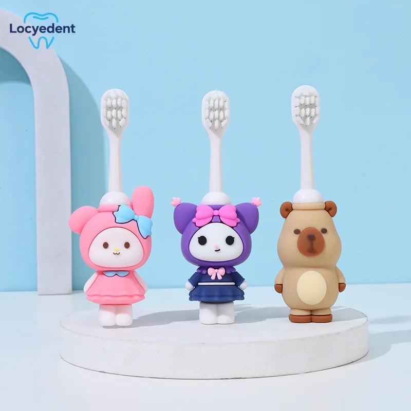 Cute Kids Toothbrush Ultra Soft Bristles Toddler Baby  Cartoon Tooth Brush for 0-6 Years For Toddlers Oral Care Girl Boys Gift