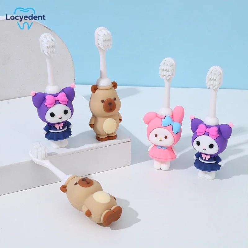Cute Kids Toothbrush Ultra Soft Bristles Toddler Baby  Cartoon Tooth Brush for 0-6 Years For Toddlers Oral Care Girl Boys Gift