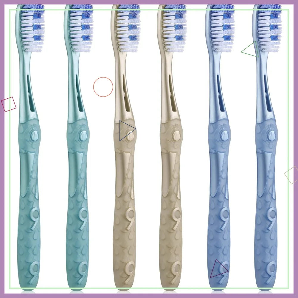 Medium Toothbrushes for Adults: Whitening, Deep Plaque Removal, Gentle Cleaning
