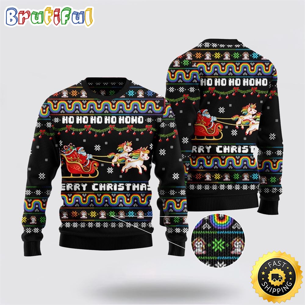 Unicorn Merry Christmas Ugly Christmas Sweater Perfect Gifts For Friends