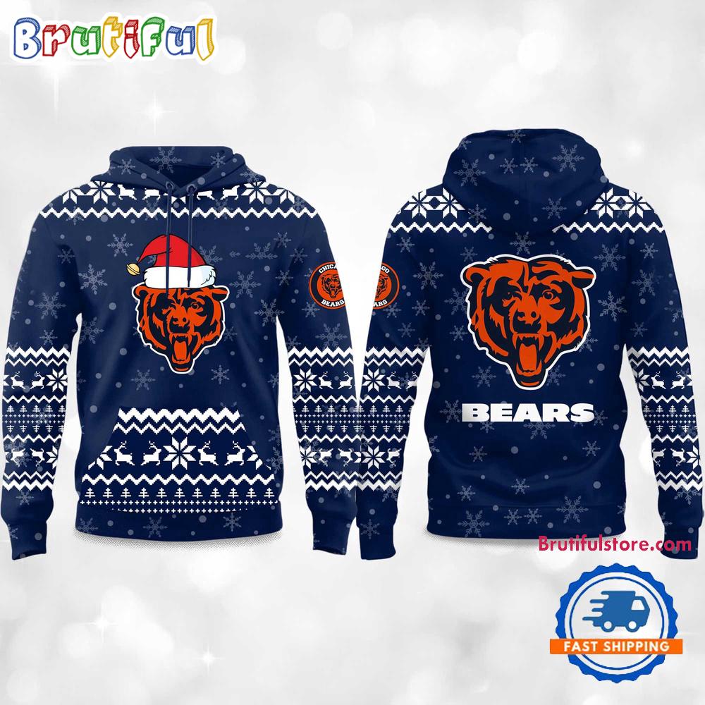 Chicago Bears 2025 Reindeer Football Christmas New Hoodie Shirt