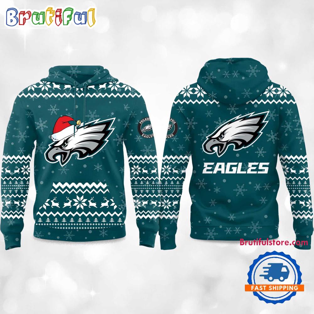 Philadelphia Eagles 2025 Reindeer Football Christmas New Hoodie Shirt