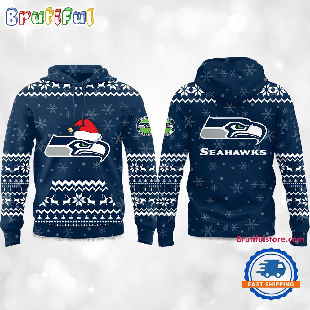 Seattle Seahawks 2025 Reindeer Football Christmas New Hoodie Shirt